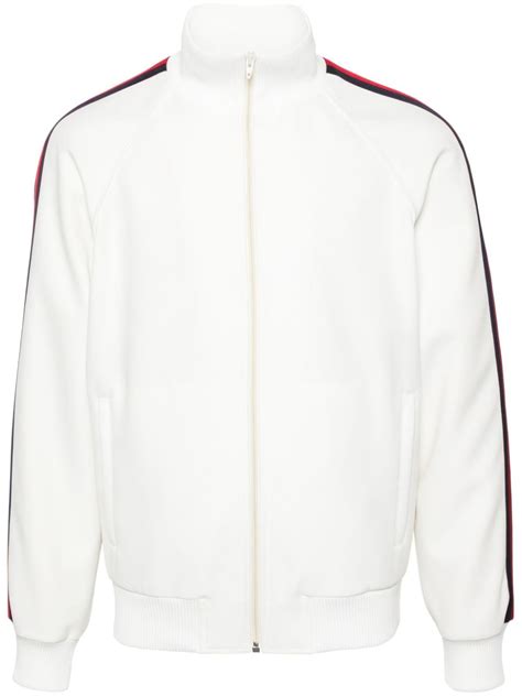 gucci web trim track jacket|farfetch Gucci jacket.